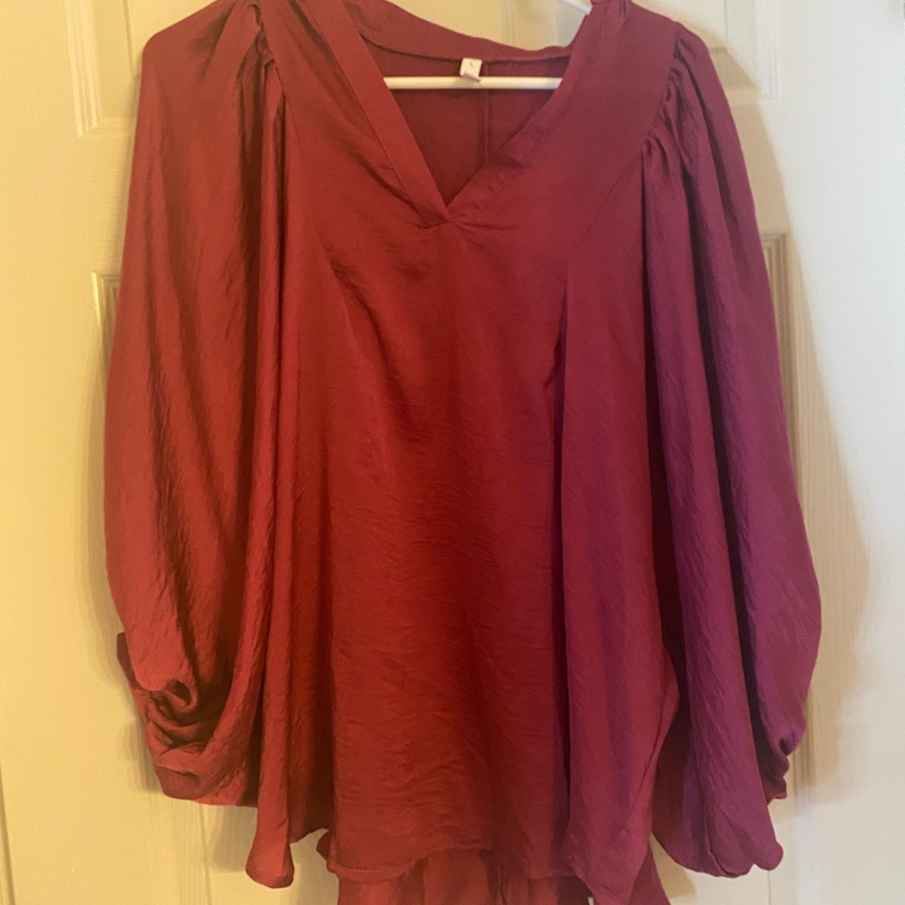 Elegant‎ Red Women's Top
